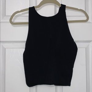 Black crop top